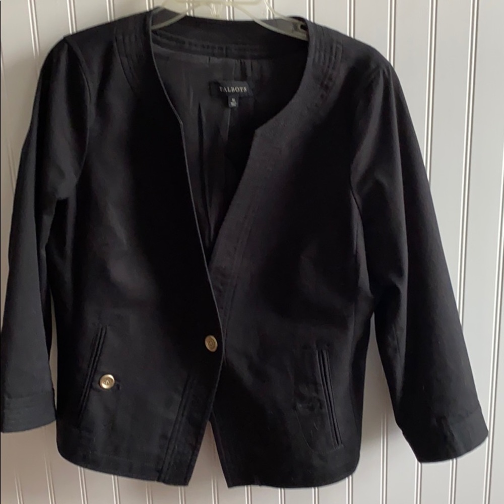 Talbots black blazer - Picture 2 of 8